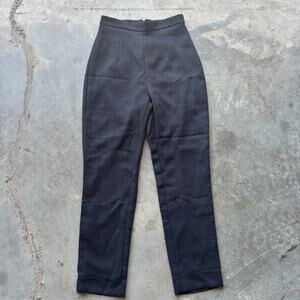Kookai Oyster Pants Women's Size 36 Black Tapered Slim Leg Trousers Work Wear